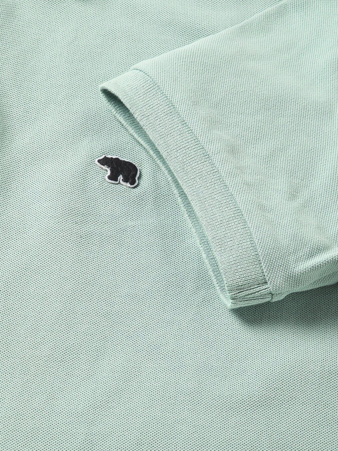 THE BEAR HOUSE Men Solid Slim Fit Cotton Polo Collar T-Shirts