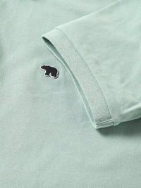 THE BEAR HOUSE Men Solid Slim Fit Cotton Polo Collar T-Shirts