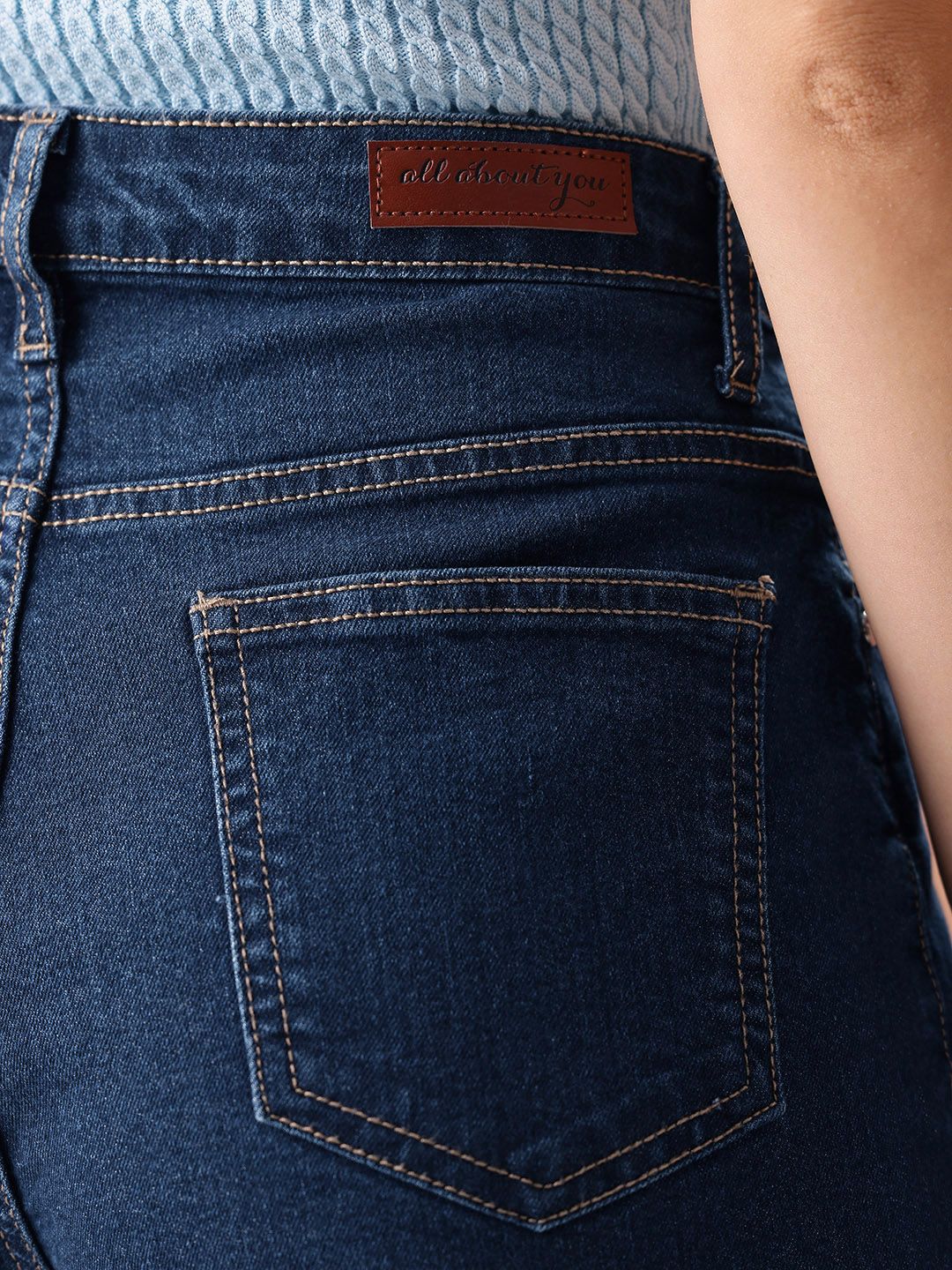 all about you Women Wide Leg High-Rise Stretchable Jeans