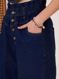 Berrylush Women Jogger High-Rise Slash Knee Jeans