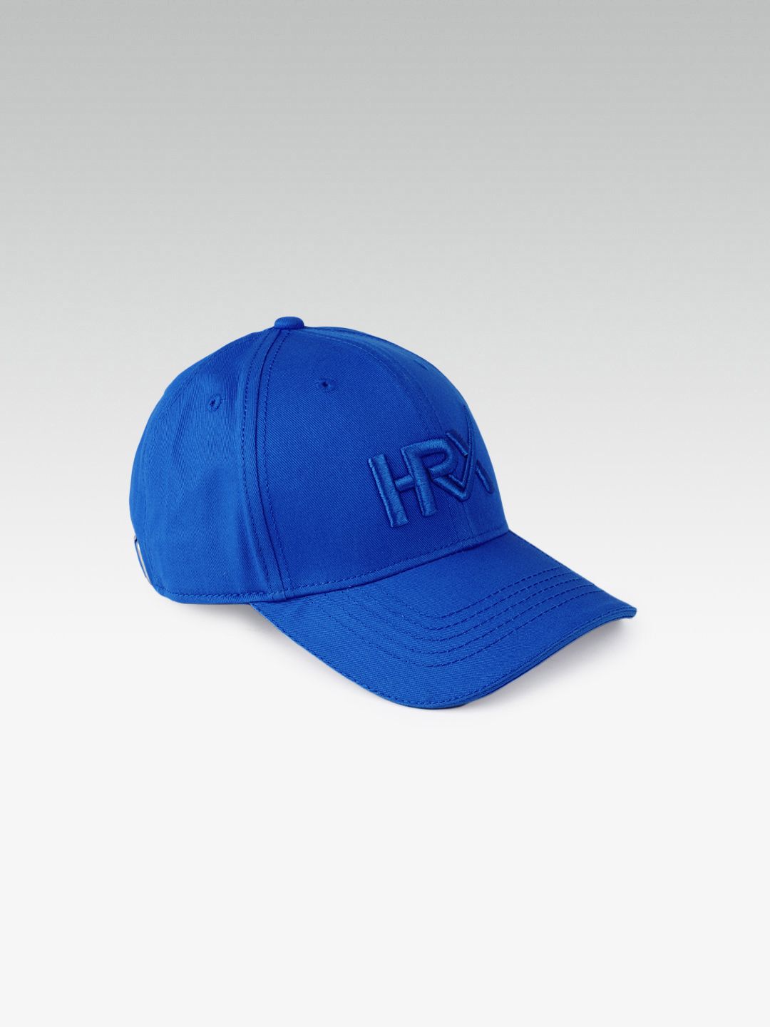 HRX by Hrithik Roshan Unisex Blue Brand Logo Embroidered Cotton Baseball Cap