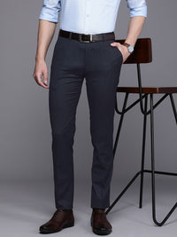 Raymond Men Solid Slim Fit Formal Trousers