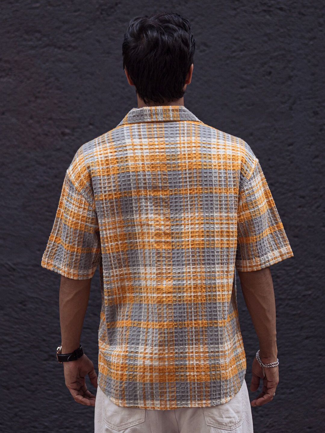 Powerlook Men Tartan Checks Opaque Checked Casual Shirt