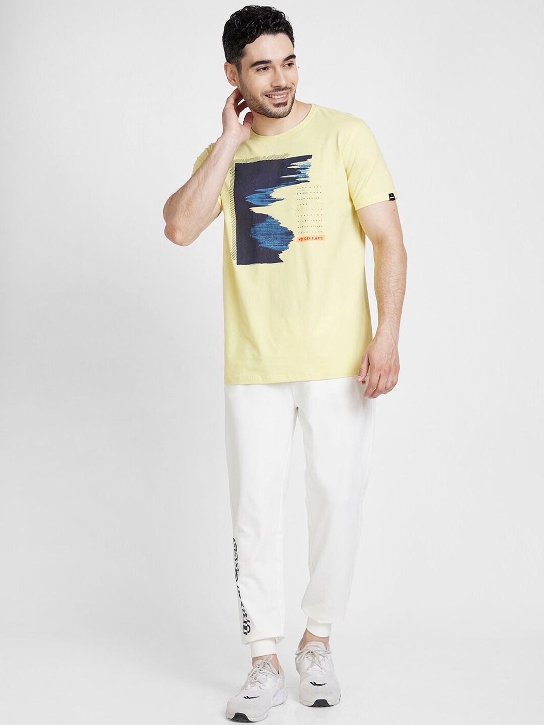 SPYKAR Men Mid-Rise Cotton Joggers