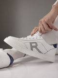 RARE RABBIT Men Perforations Leather Sneakers