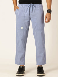 Thomas Scott Men Relaxed Loose Fit Mid-Rise Pure Cotton Easy Wash Trousers