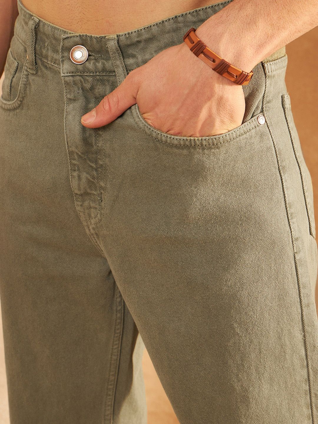 DENNISON Men Comfort Mom Fit Clean Look Cotton Jeans