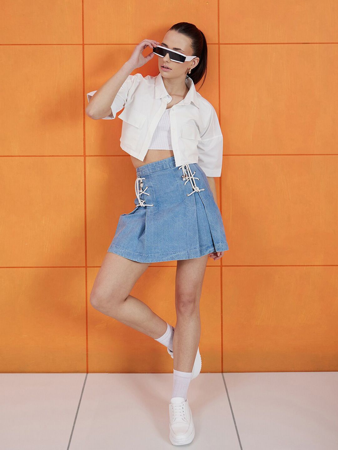 STREET 9 Comfort Boxy Pure Cotton Opaque Casual Shirt