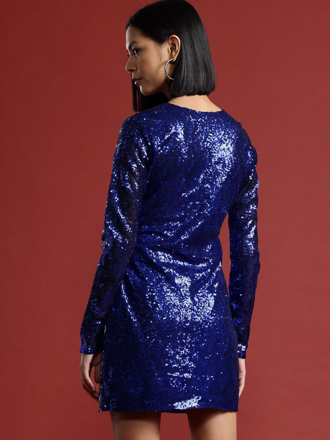 all about you Sequin Embellished Sheath Mini Dress