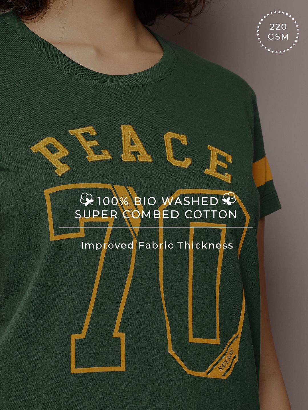 DILLINGER Women Boxy Regular Embroidery Crew Neck Tshirt