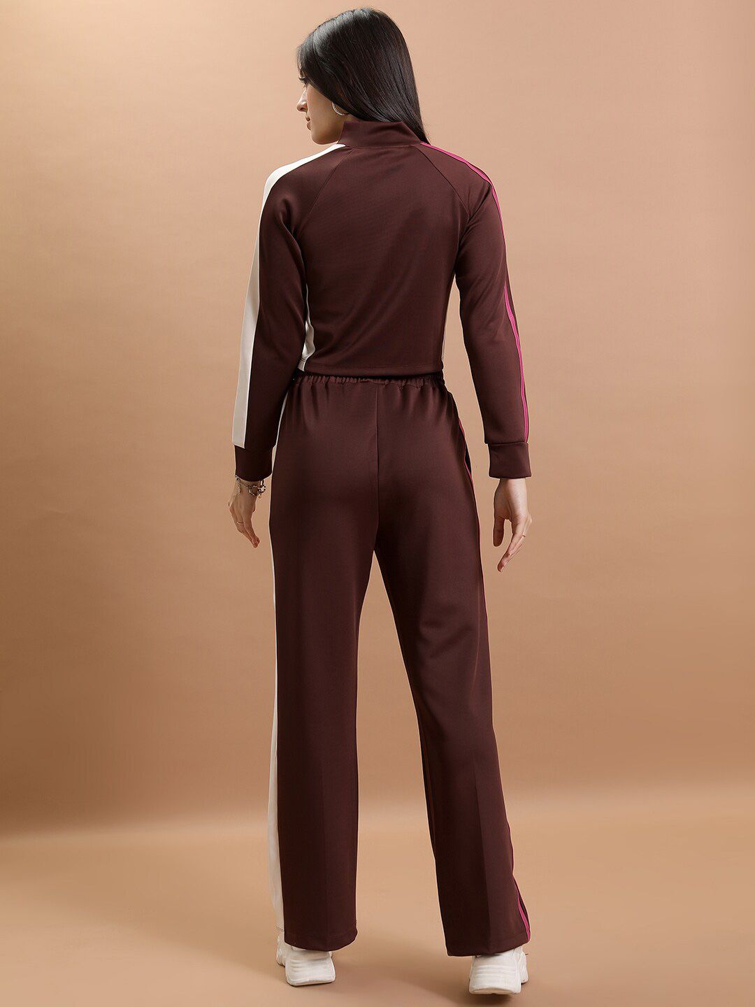 Tokyo Talkies Sporty Crop Jacket With Trouser