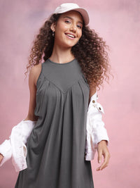 DressBerry Pleated A-Line Dress