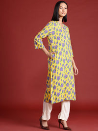 all about you Floral Printed Straight Kurta