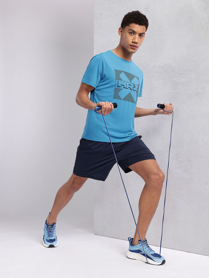 HRX by Hrithik Roshan Brand Logo Printed Rapid-Dry Training T-shirt