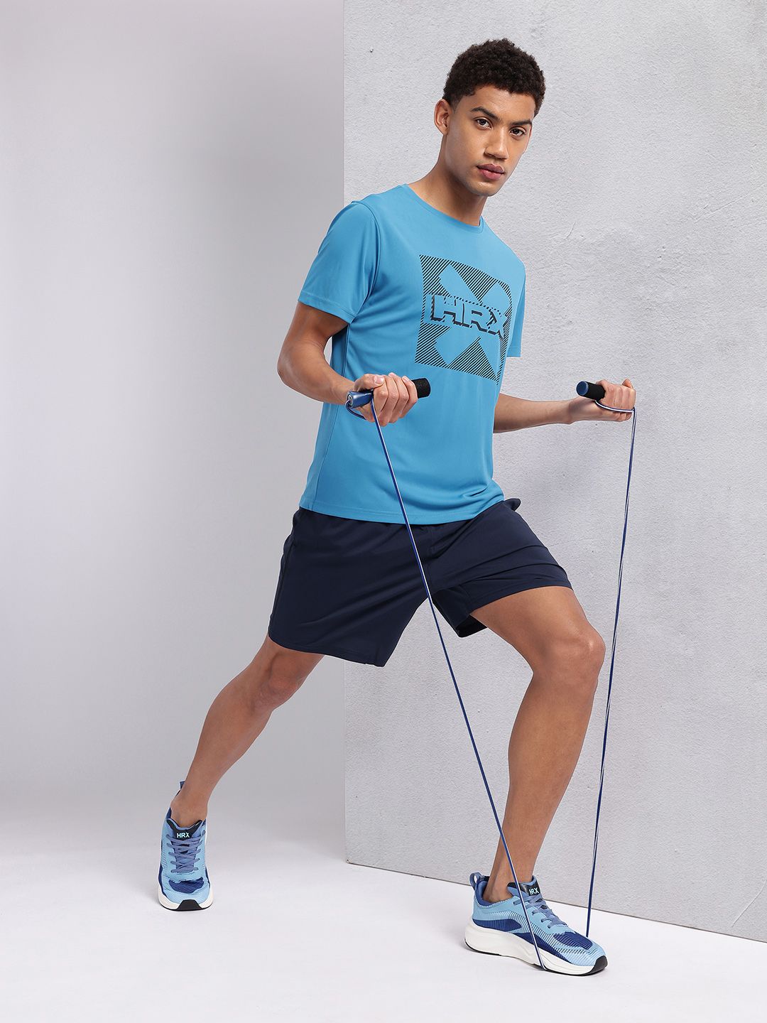 HRX by Hrithik Roshan Brand Logo Printed Rapid-Dry Training T-shirt