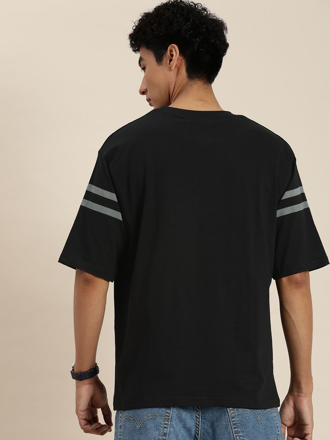 DILLINGER Men Striped Oversized T-shirt