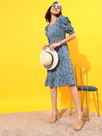 STREET 9 Floral Georgette A-Line Dress