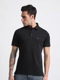 THE BEAR HOUSE Polo Collar Slim Fit Pure Cotton T-shirt