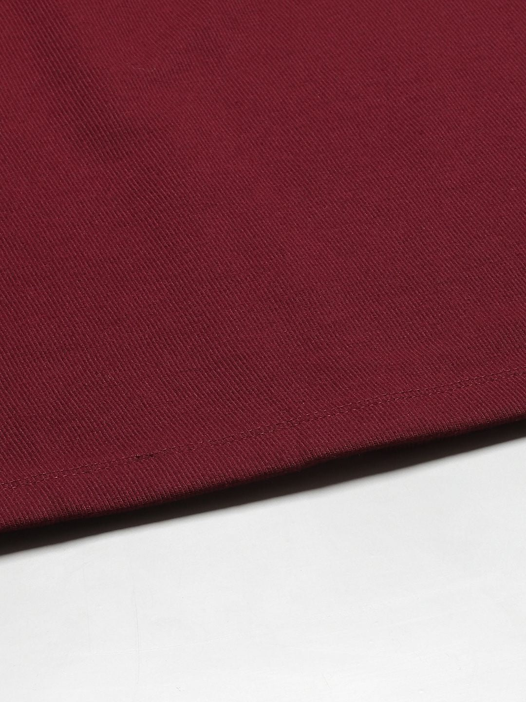 SASSAFRAS Women Maroon Solid Pencil Skirt