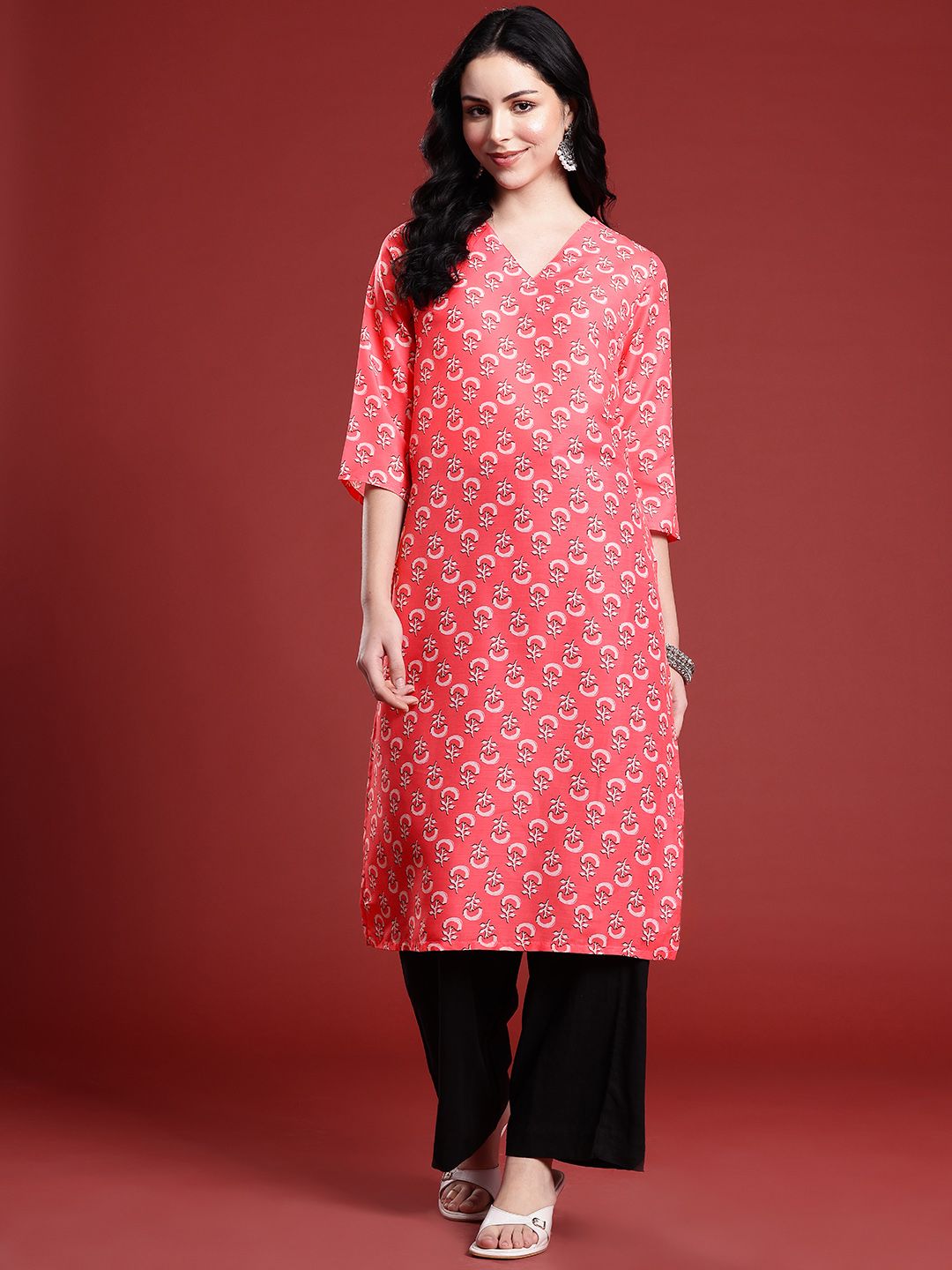 Anouk Women Ethnic Motifs Printed Kurta