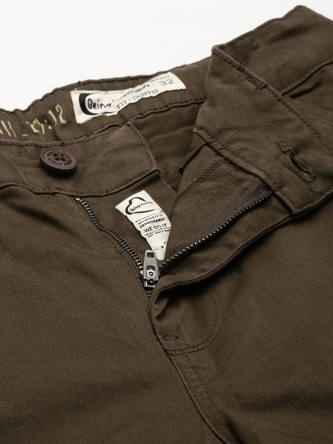 Being Human Men Solid Mid Rise Cargo Shorts