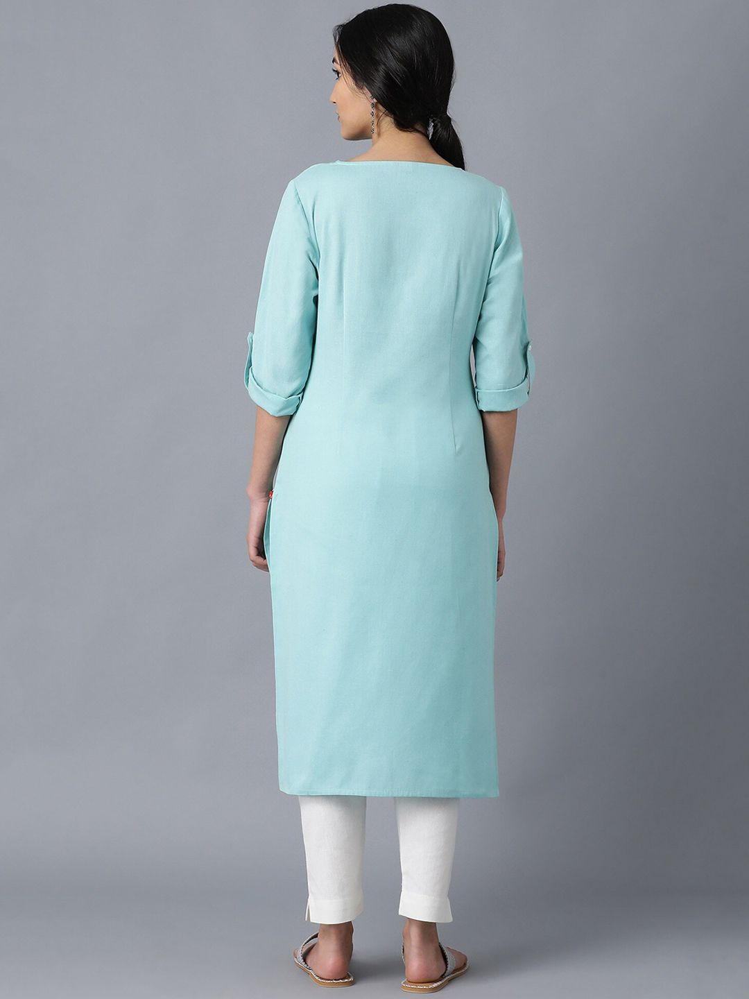 W Women Straight Cotton Kurta