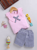 Moms Love Infant Girls Pure Cotton Top with Shorts