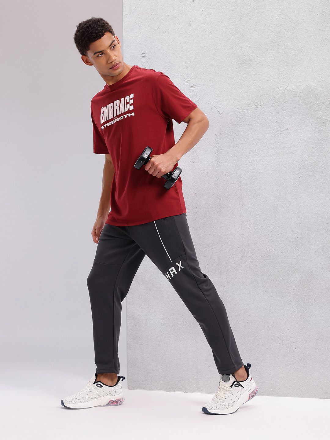 HRX by Hrithik Roshan Typography Printed Relaxed Fit Training T-shirt