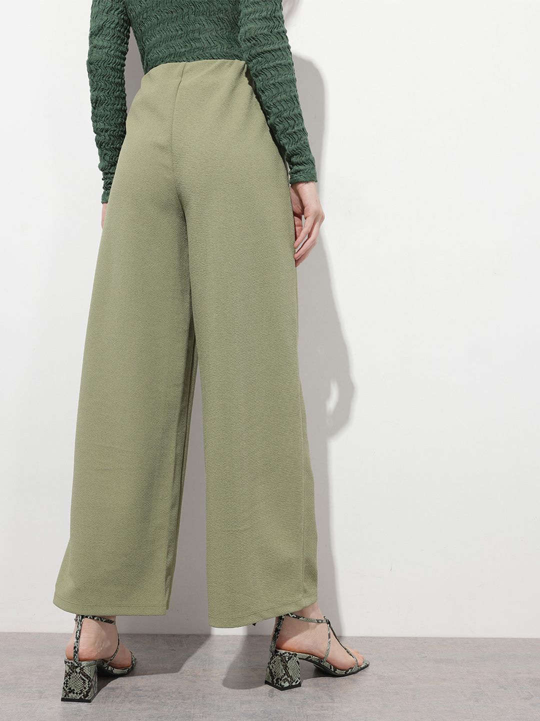DressBerry 9 To 5 Edit Groovy Wide Leg Trousers