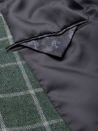 Park Avenue Checked Single-Breasted Slim Fit Formal Blazer