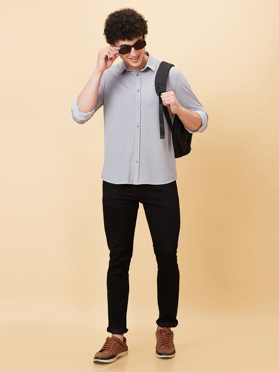 Being Human Spread Collar Slim Fit Casual Shirt