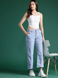 DressBerry Women Slim Fit Cropped Jeans