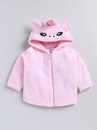 Moms Love Infant Girls Pure Cotton Hooded Sweatshirt