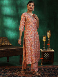 Libas Women Ethnic Motifs Printed Regular Beads and Stones Kurta with Palazzos & With Dupatta