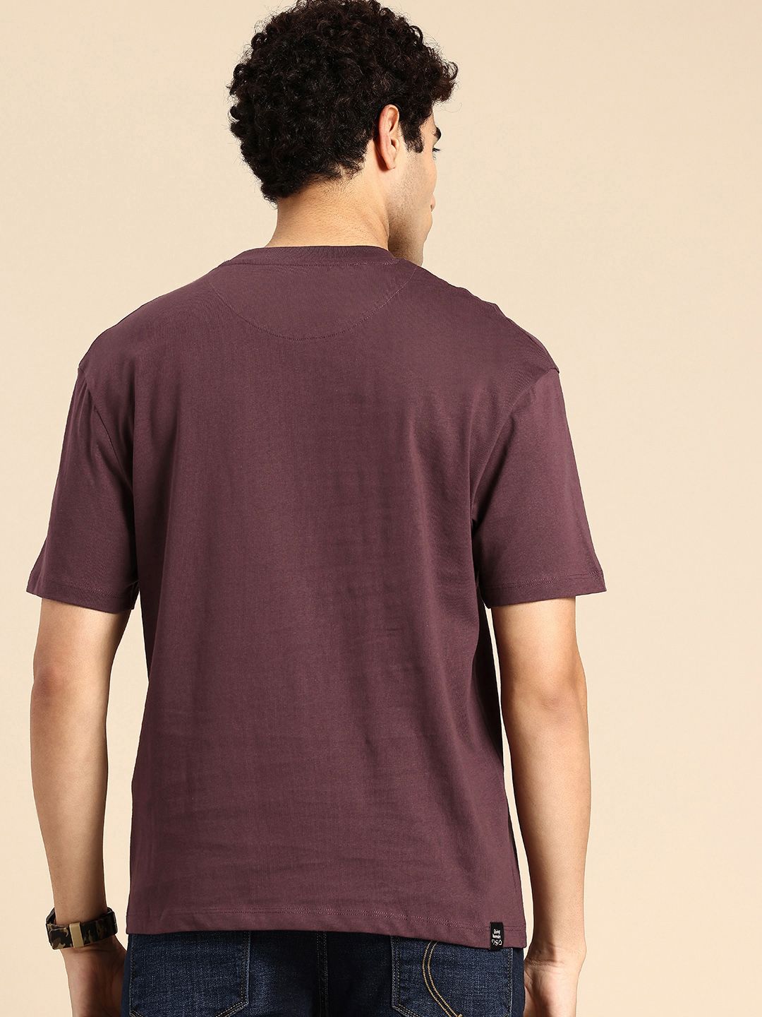 Being Human Typography Printed Drop-Shoulder Sleeves Pure Cotton T-shirt