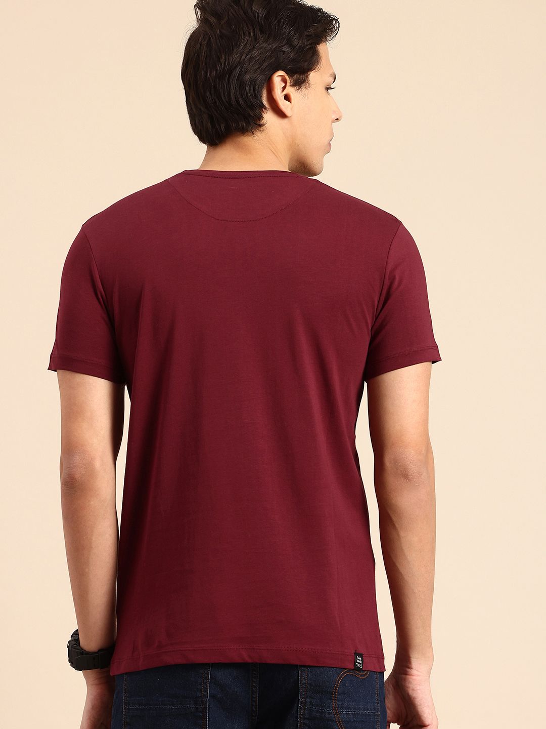 Being Human Abstract Printed Pure Cotton T-shirt