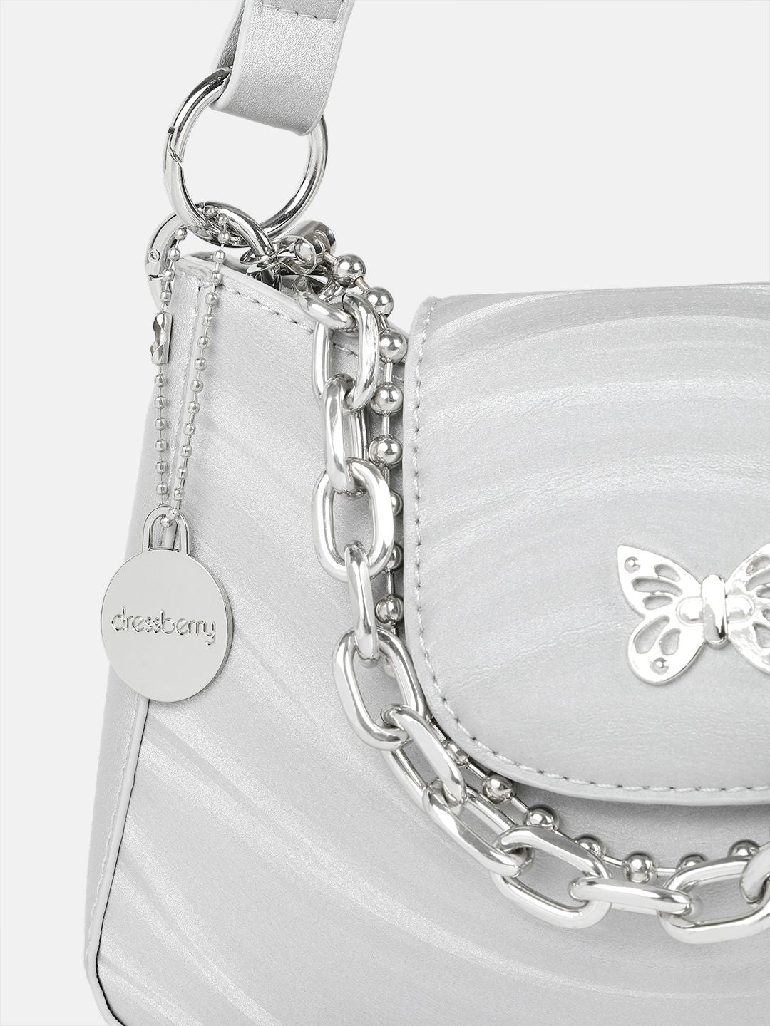 DressBerry Abstract Printed Structured Shoulder Bag