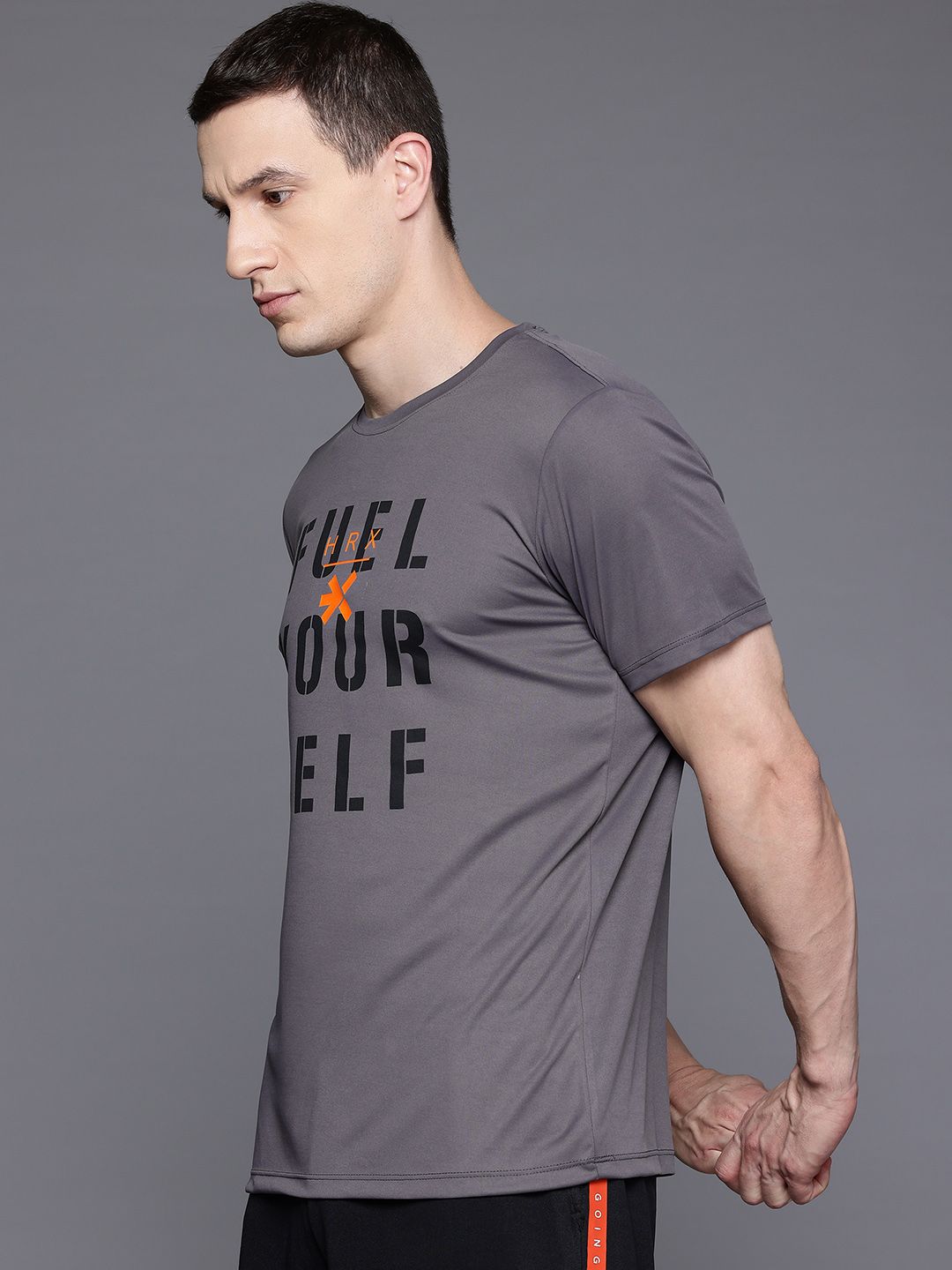 HRX by Hrithik Roshan Printed Rapid-Dry Training T-shirt