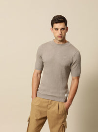 Mr Bowerbird Tailored Fit Cable Knit Pullover