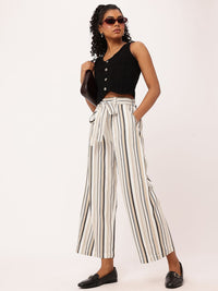 DressBerry Women Breezy Bold Stripes Trousers