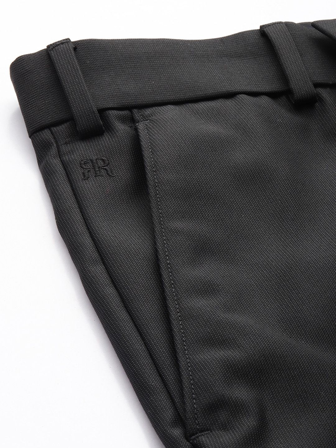 Raymond Men Textured Slim Fit Trousers