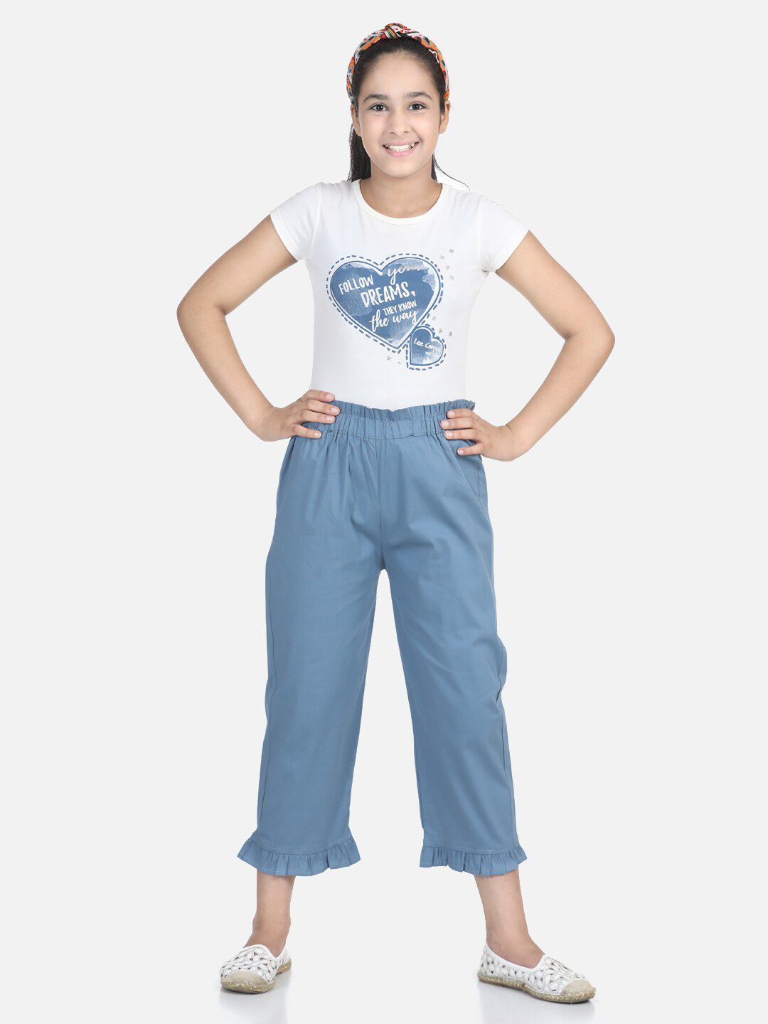 Cutiekins Girls Blue Capris