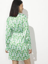 DressBerry Offset Repeat Wrap It Up Dress