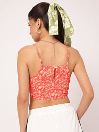 DressBerry Minimalist Muse Printed Crop Top