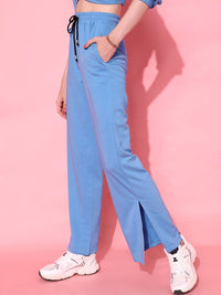 STREET 9 BASICS Women Blue Solid Trousers