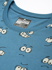 DILLINGER Printed Pure Super Combed Cotton Boxy T-shirt