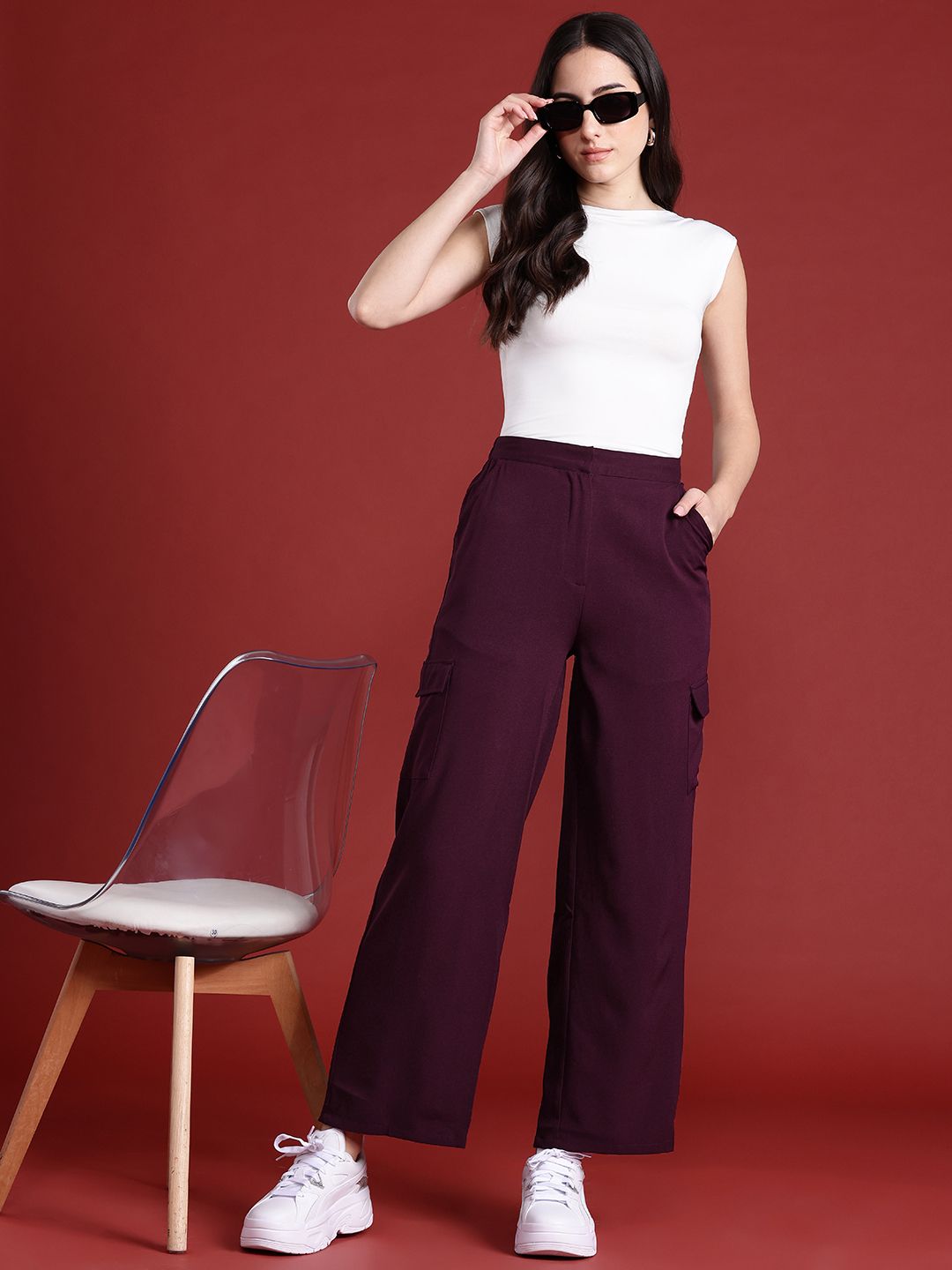 all about you Women Cargo Pocket Trousers