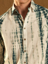 Dennison Men Tie and Dye Oversized Pure Cotton Shirt