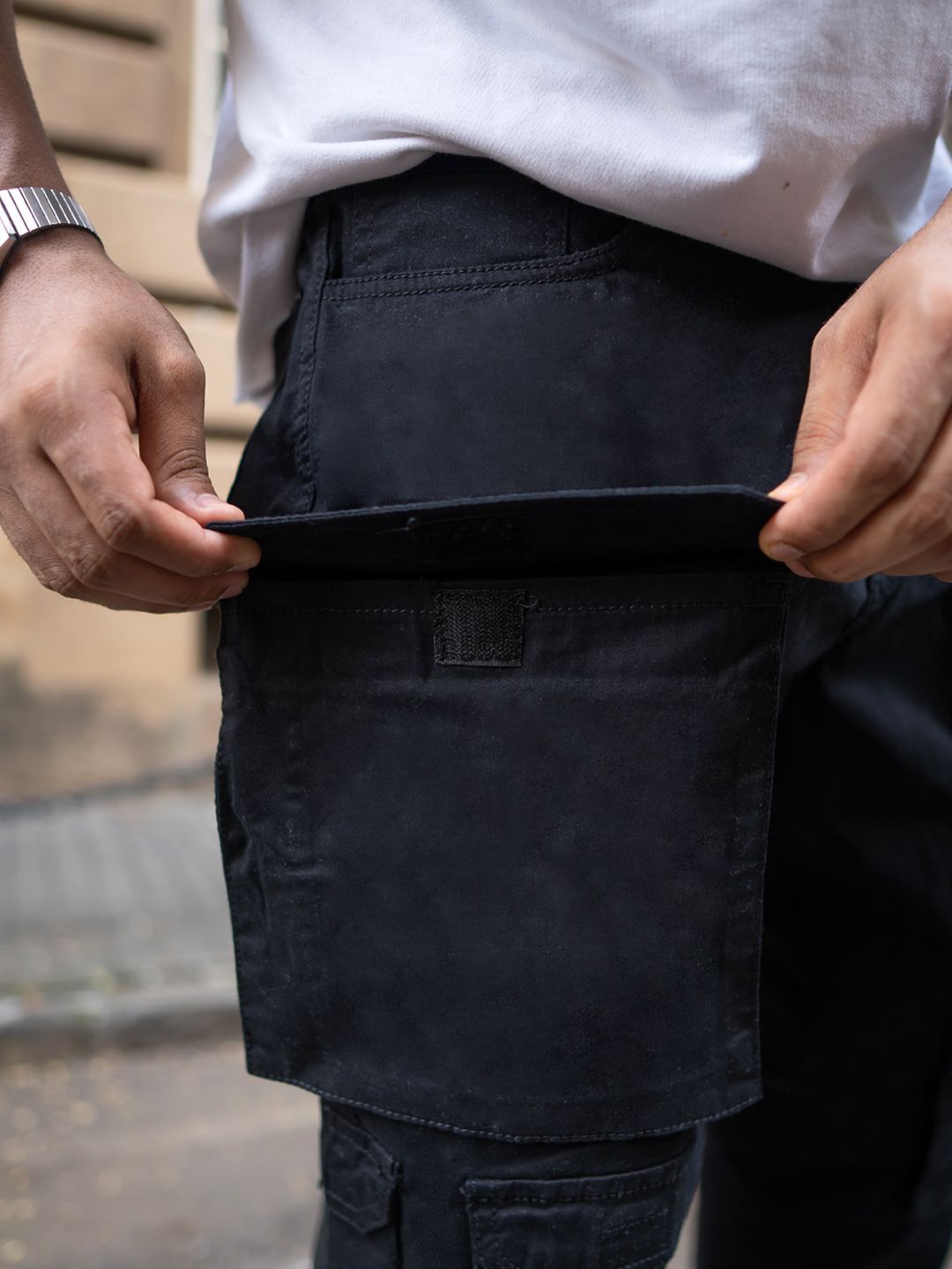 Powerlook Men Regular Fit Mid-Rise Cotton Cargos Trousers