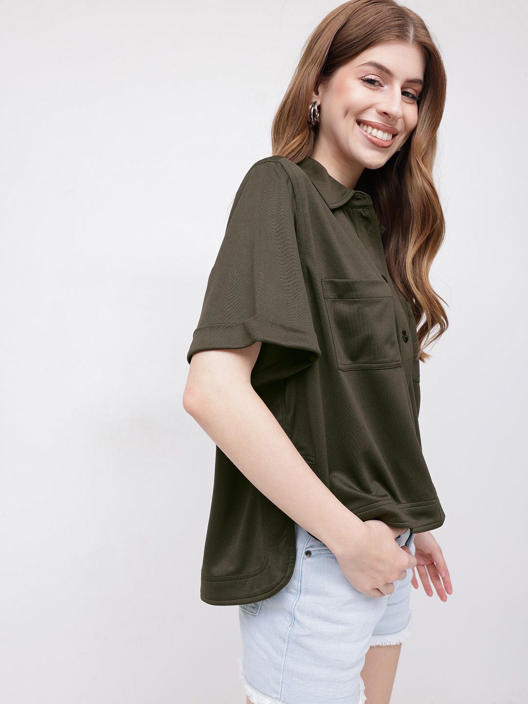 DressBerry Hemline Hero High-Low Pocket Play Shirt